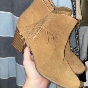 G.H. Bass & Co. Brown Suede Ankle Booties